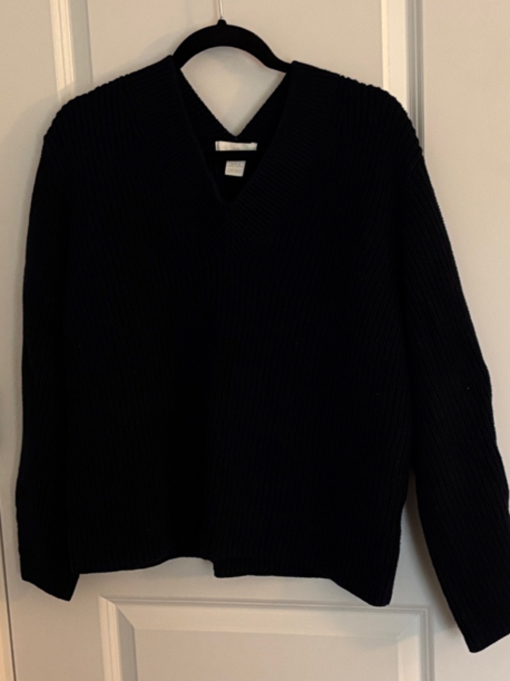 H&M Navy, V Neck  Women's Sweater